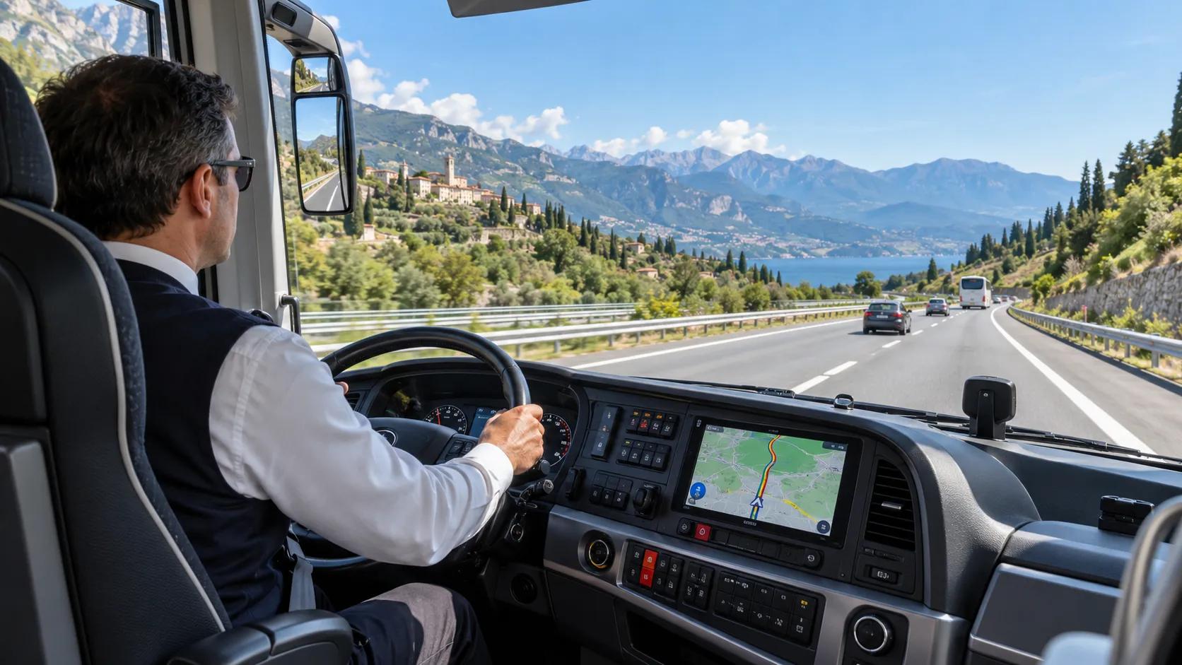 Calcolo dei Tempi di Viaggio in Pullman: Traffico, Soste e Limiti di Legge