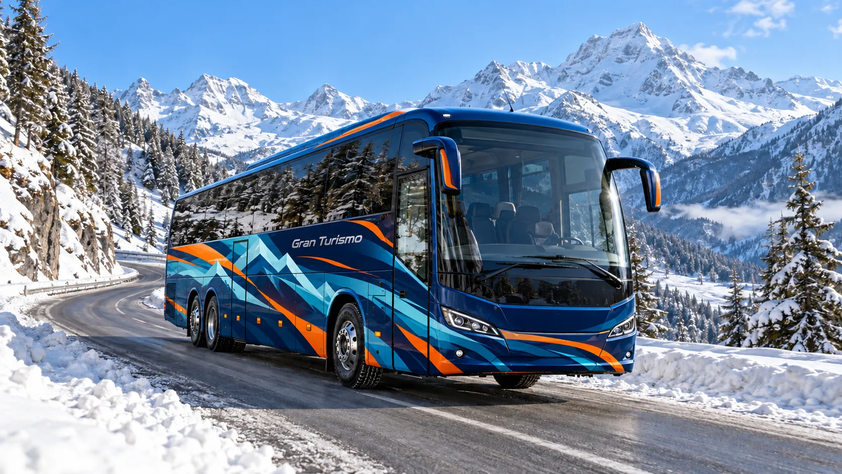 Noleggio pullman per la montagna: viaggiare sulla neve in totale sicurezza