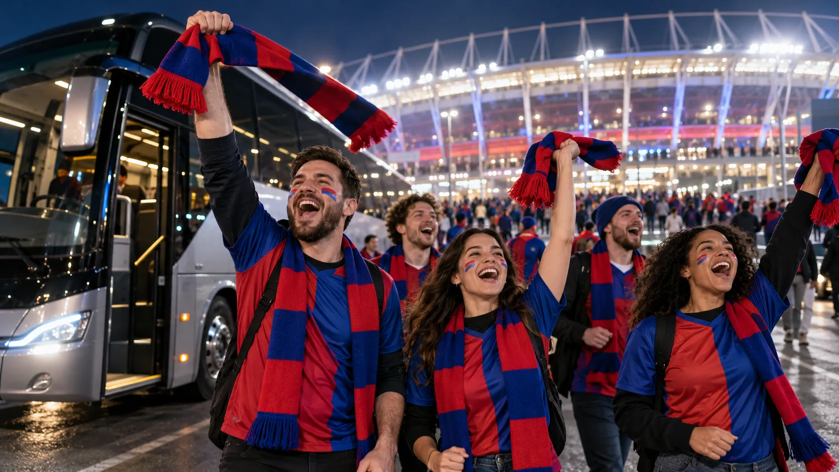 Noleggio pullman per concerti ed eventi sportivi: tifa e viaggia in gruppo